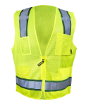 Picture of Occunomix ECO-CT2MZ COLOR TWO-TONE MESH VEST W/ ZIPPER - Type R Class 2