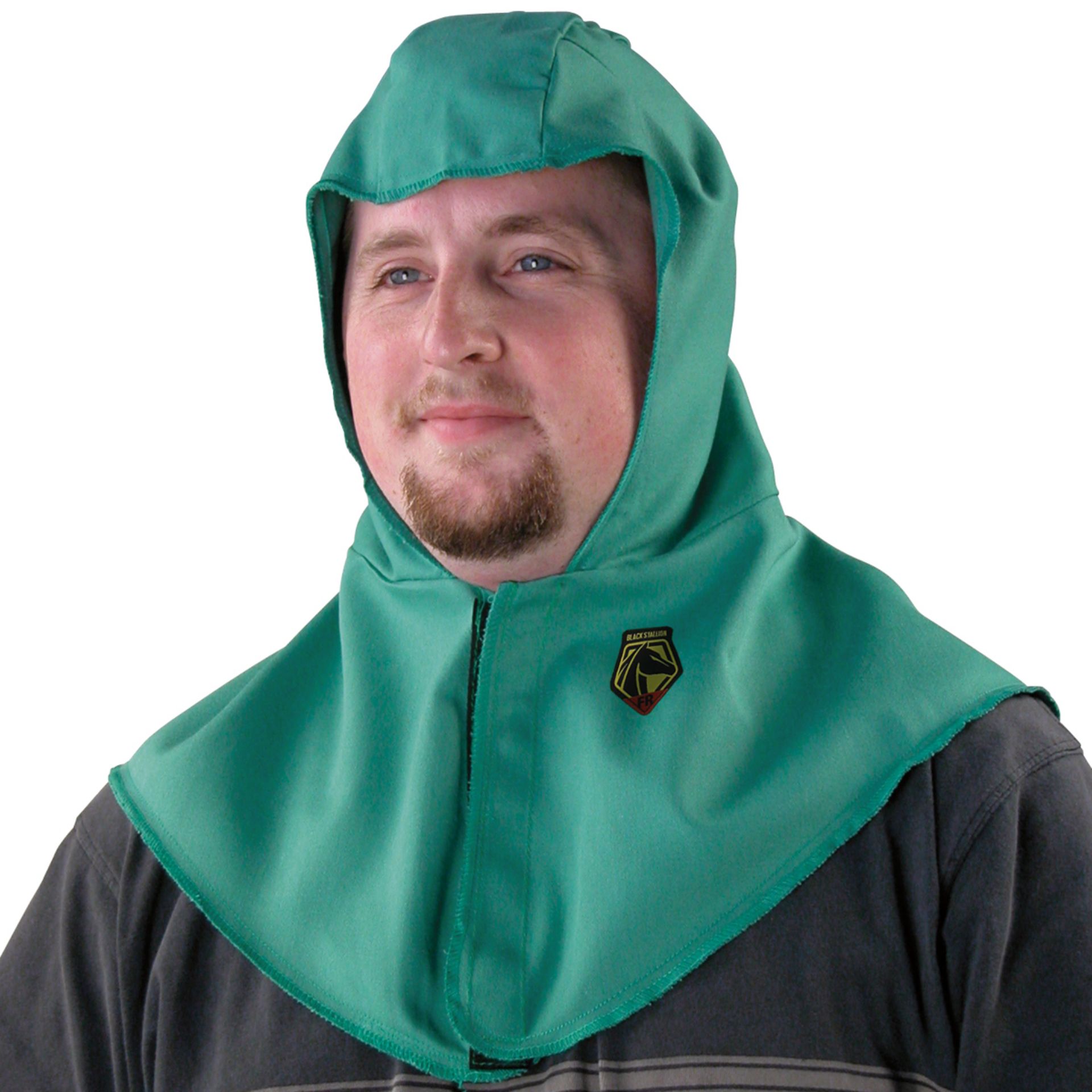 Picture of Black Stallion F9-HOOD 9 OZ FLAME RESISTANT COTTON HOOD WITH NECK/SHOULDER DRAPE
