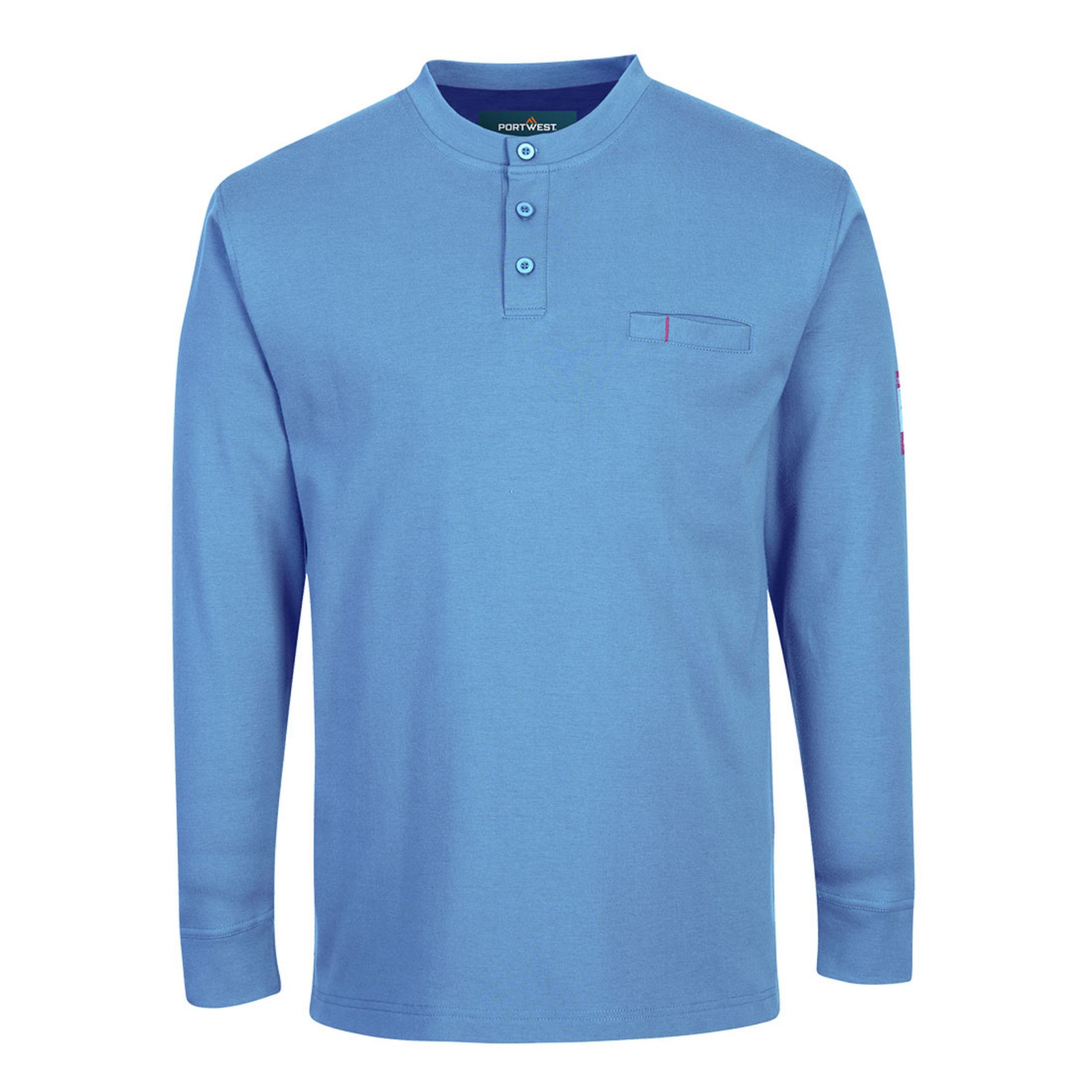 Picture of Portwest FR32 Bizflame Knit FR Long Sleeve Henley