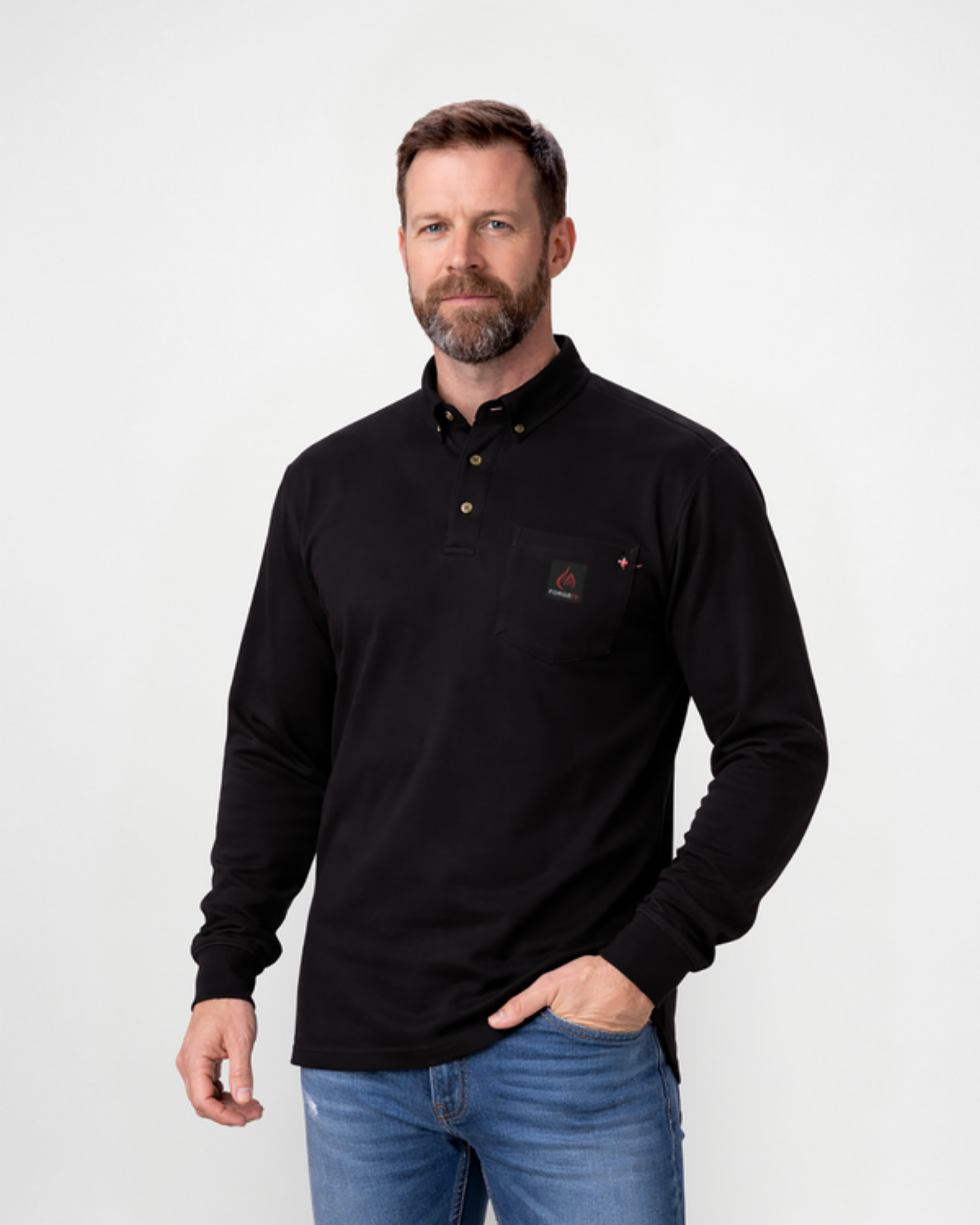 Picture of Forge FR MFRHNLY004 MEN'S FR HENLEY