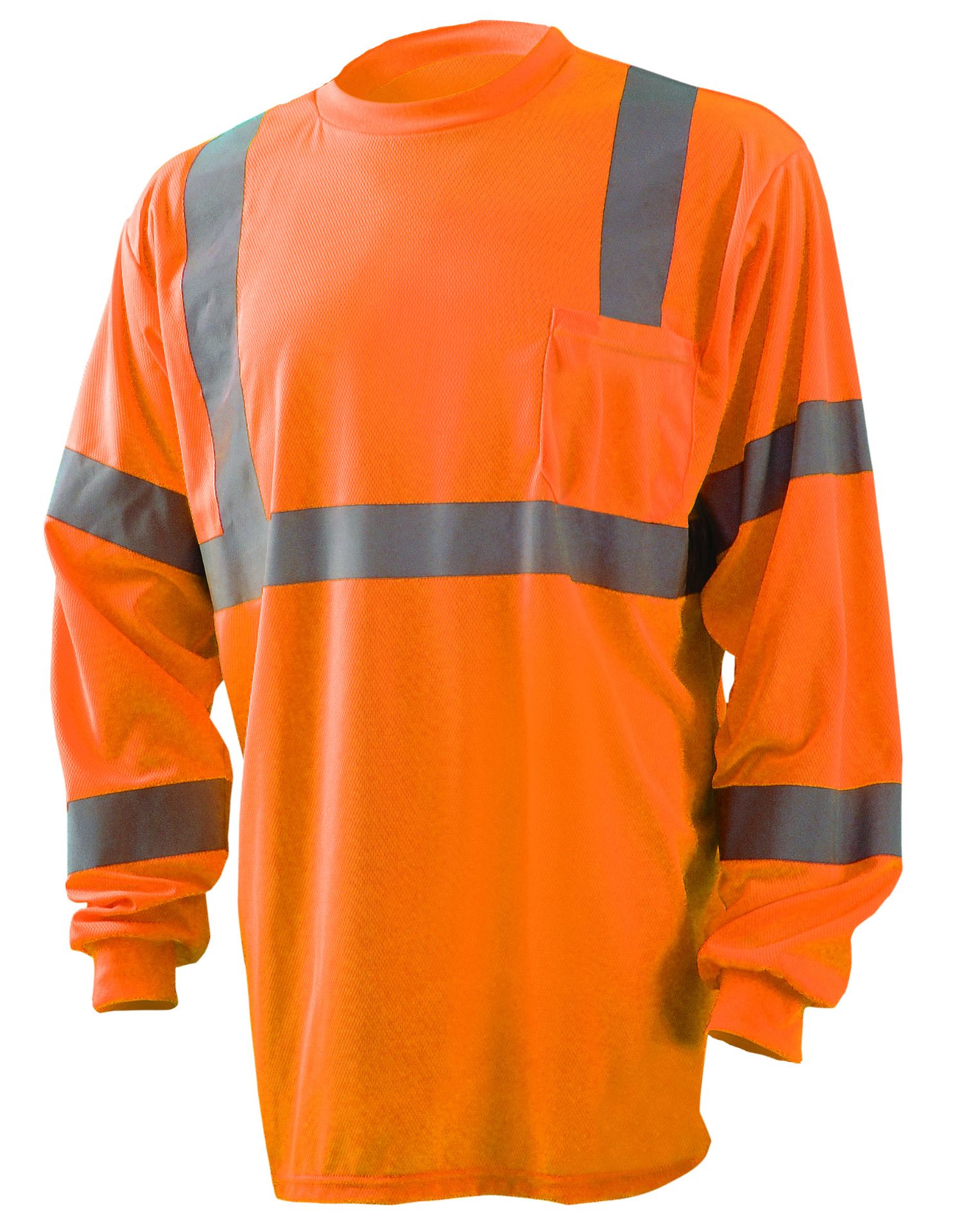Picture of Occunomix LUX-LSETP3B LONG SLEEVE WICKING BIRDSEYE T-SHIRT w/POCKET