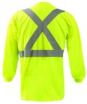 Picture of Occunomix LUX-LST2BX LONG SLEEVE WICKING BIRDSEYE X-BACK T-SHIRT