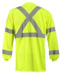 Picture of Occunomix LUX-LSTP3BX LONG SLEEVE WICKING BIRDSEYE X-BACK T-SHIRT w/POCKET