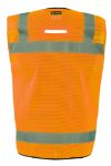 Picture of Occunomix LUX-LTGCSBK MESH BLACK BOTTOM SURVEYOR VEST w/ZIPPER