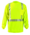 Picture of Occunomix LUX-TLSP2B LONG SLEEVE OCX PATENTED SEGMENTED TAPE T-SHIRT W/POCKET