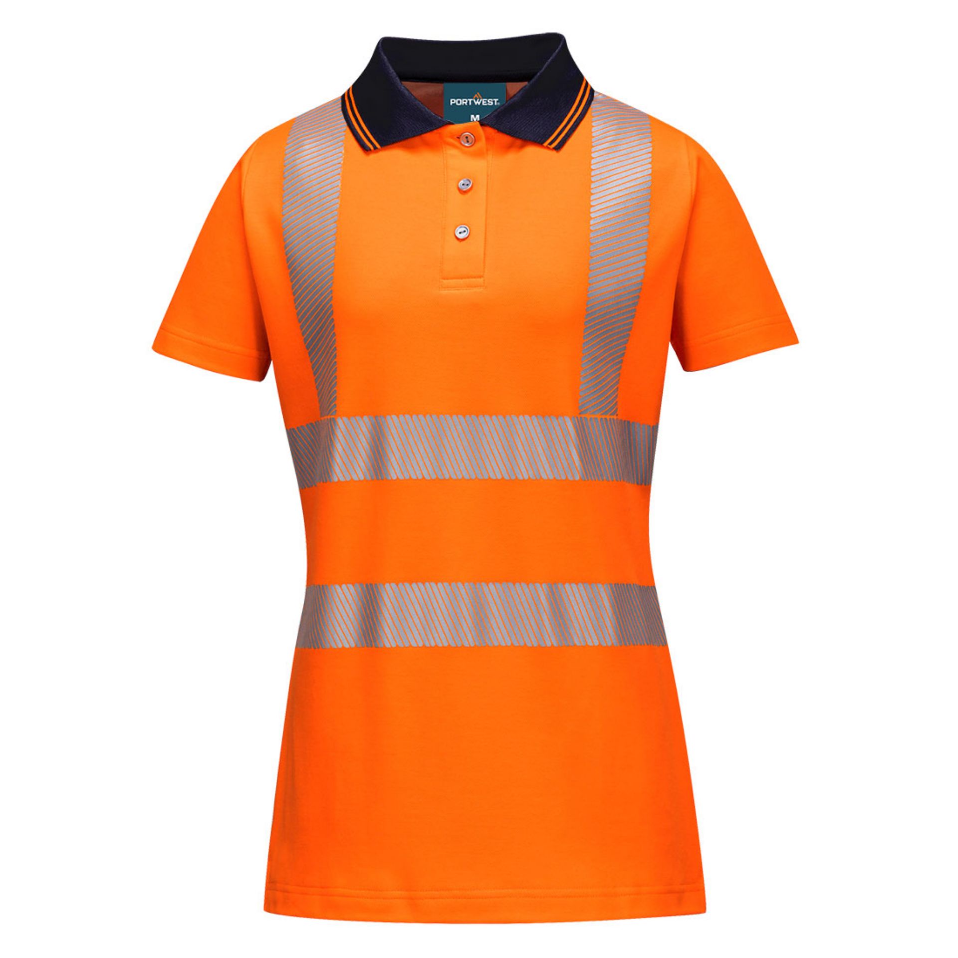Picture of Portwest LW72 Hi-Vis Women's Cotton Comfort Pro Polo Shirt S/S