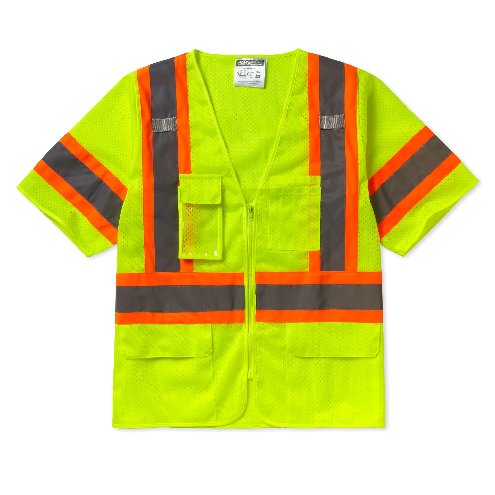 Picture of Max Apparel MAX462 Class 3 Deluxe Mesh Vest, Zipper Front