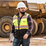 Picture of Max Apparel MAX490 Class 2 Deluxe Surveyors Vest, Safety Green/Black