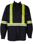 Picture of Forge FR MFRLB2TP24 MENS FR SOLID BUTTON SHIRT WITH TAPING