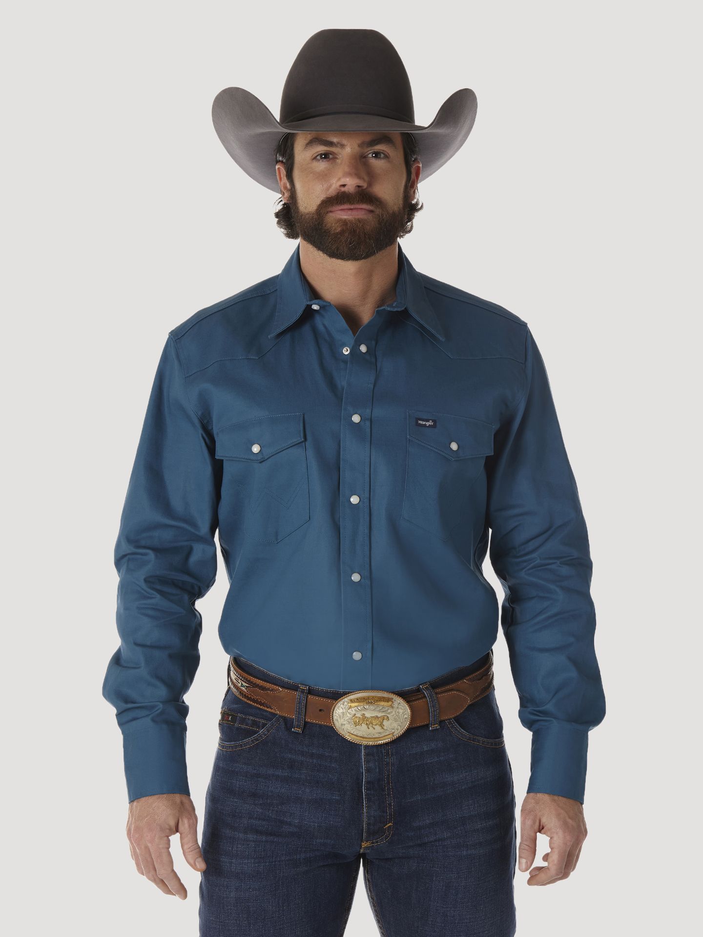 Picture of Wrangler MS71419 Mens Authentic Cowboy Cut® Work Shirt