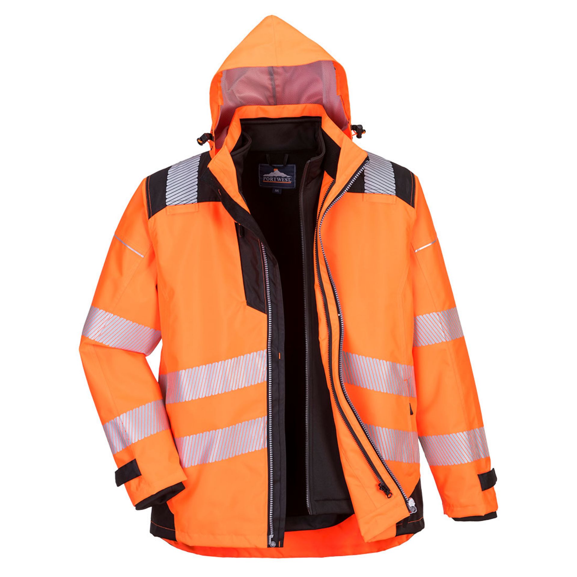 Picture of Portwest PW365 PW3 Hi-Vis 3-in-1 Jacket