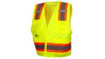 Picture of Pyramex RVZ24CP Clear Pocket Type R - Class 2 Hi-Vis Safety Vest