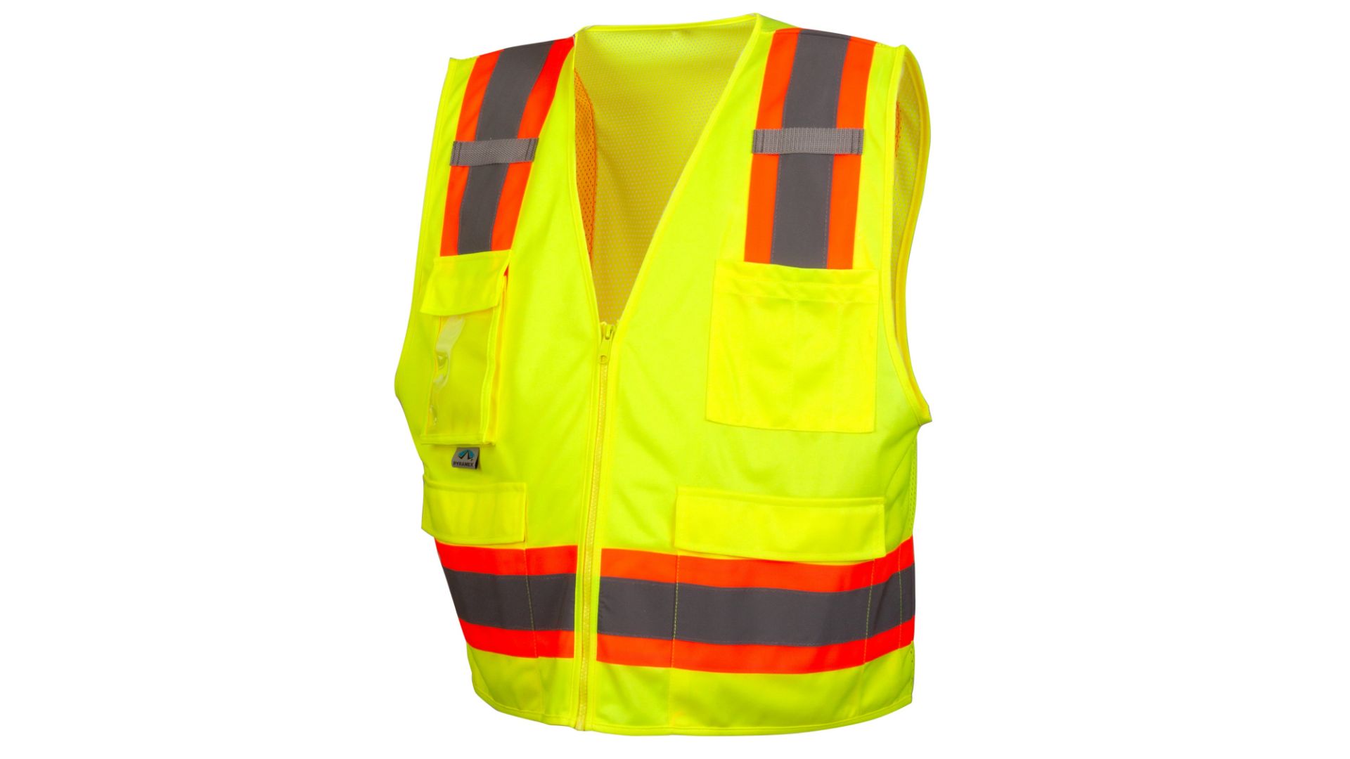 Picture of Pyramex RVZ24CP Clear Pocket Type R - Class 2 Hi-Vis Safety Vest