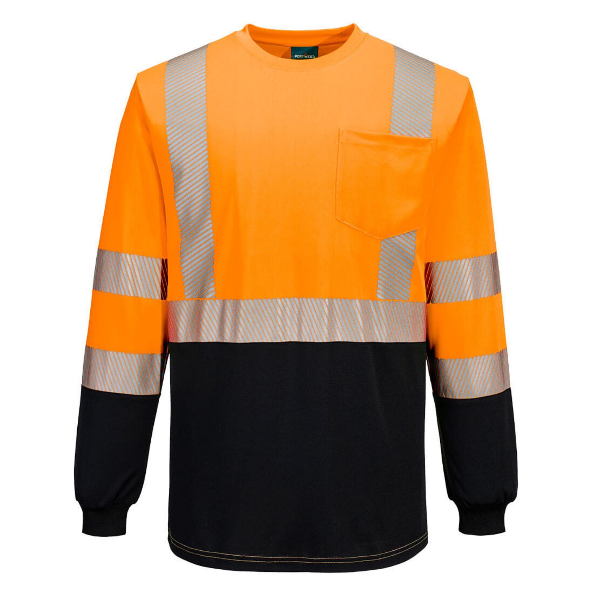 Picture of Portwest S197 Hi-Vis Segmented Tape Contrast T-Shirt L/S