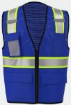 Picture of Safety Brite SB-43ZS Multi-Pocket Two-Tone Trim Mesh Vest