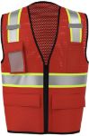 Picture of Safety Brite SB-43ZS Multi-Pocket Two-Tone Trim Mesh Vest