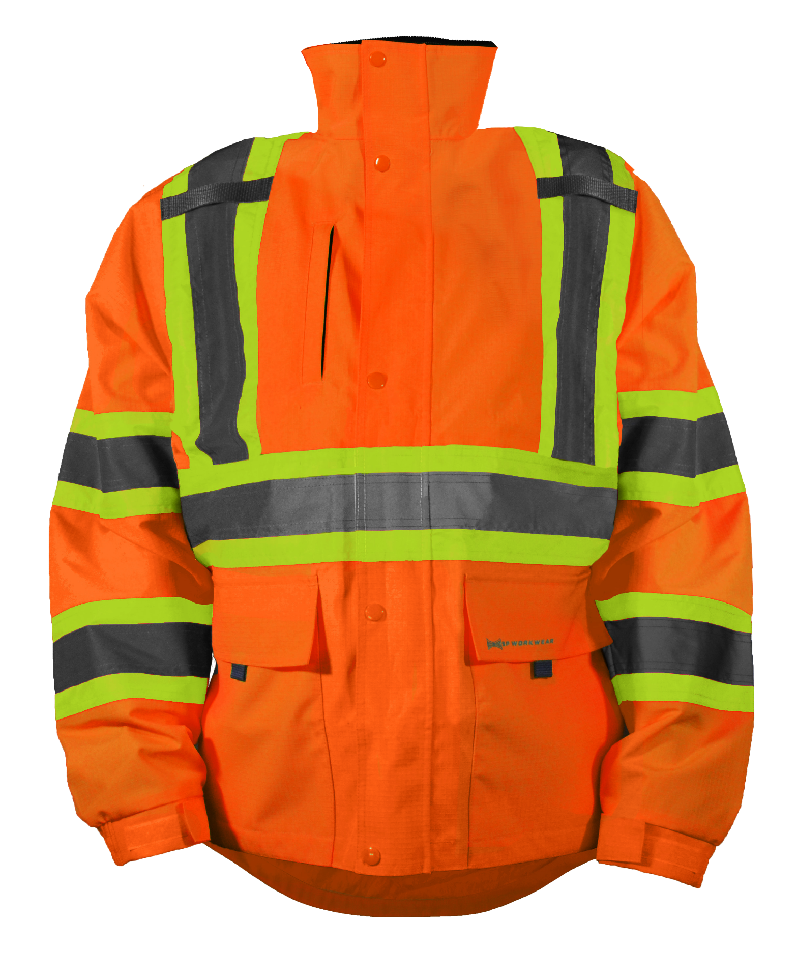 Picture of Occunomix SP-RS2JX TWO-TONE X-BACK RIPSTOP RAIN JACKET - Type R Class 3