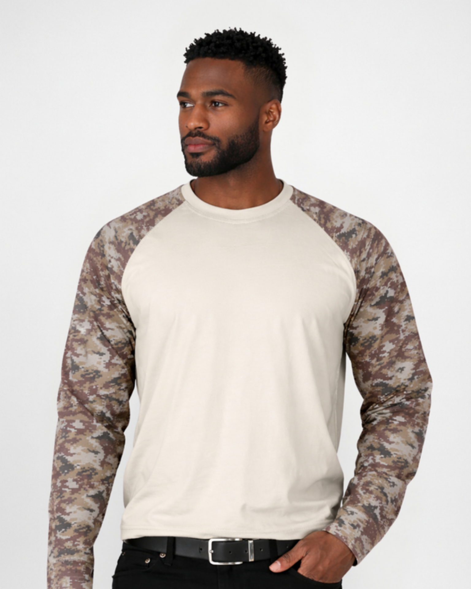 Picture of Forge FR MFRCAMOT-1 MEN'S FR TEE WITH CAMO PRINT SLEEVE