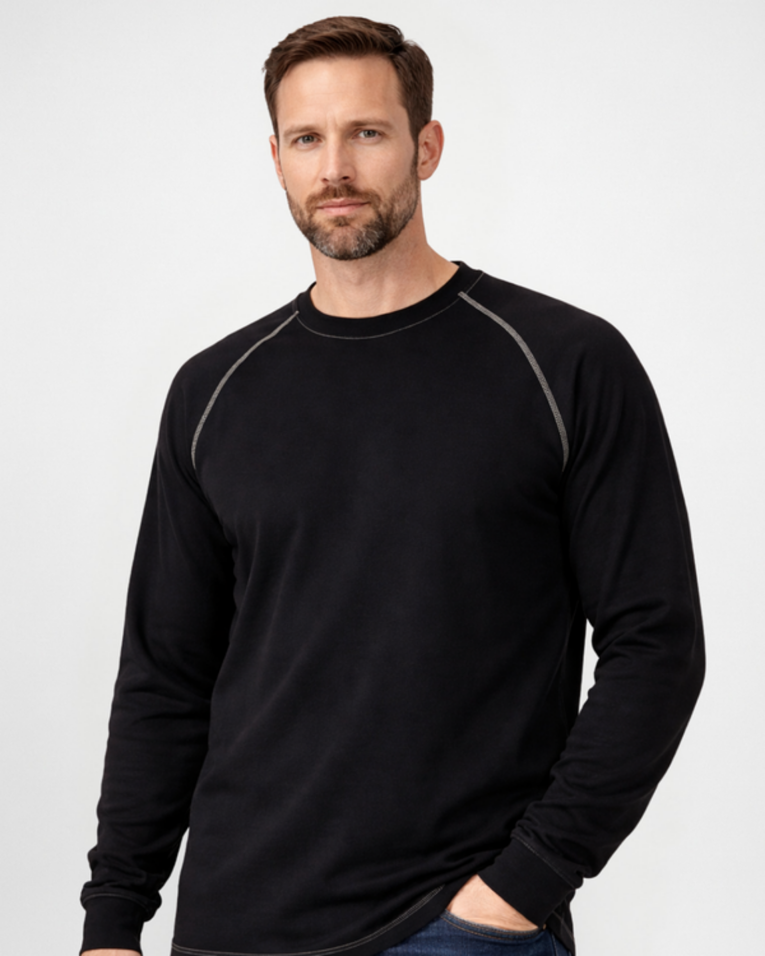 Picture of Forge FR MFRCSCNT-LW MEN'S FR CONTRAST STITCH LIGHT WEIGHT CREW NECK TEE