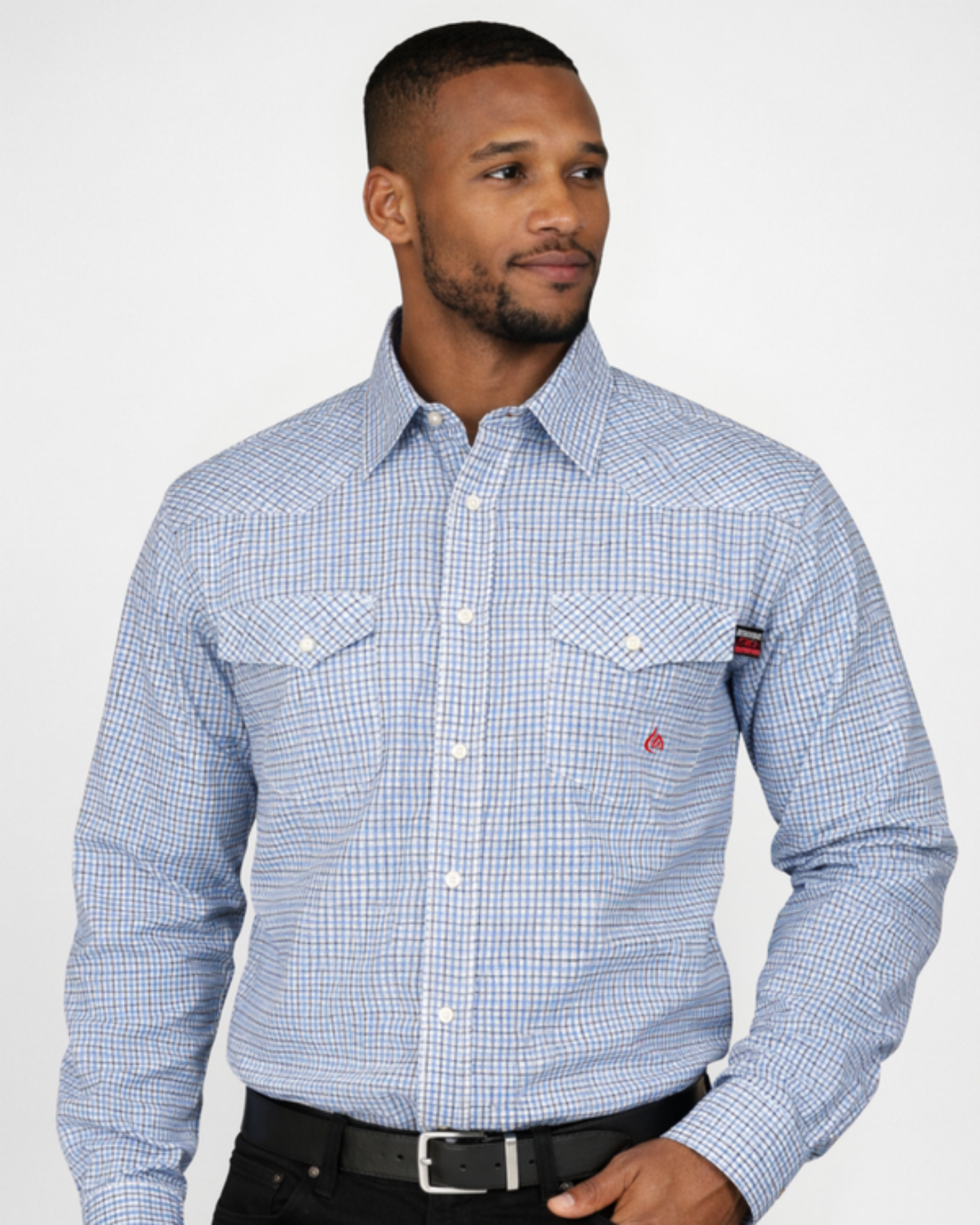 Picture of Forge FR MFRPLDB-3 L/S MEN'S ASST FR PLD BUTTON SHIRT