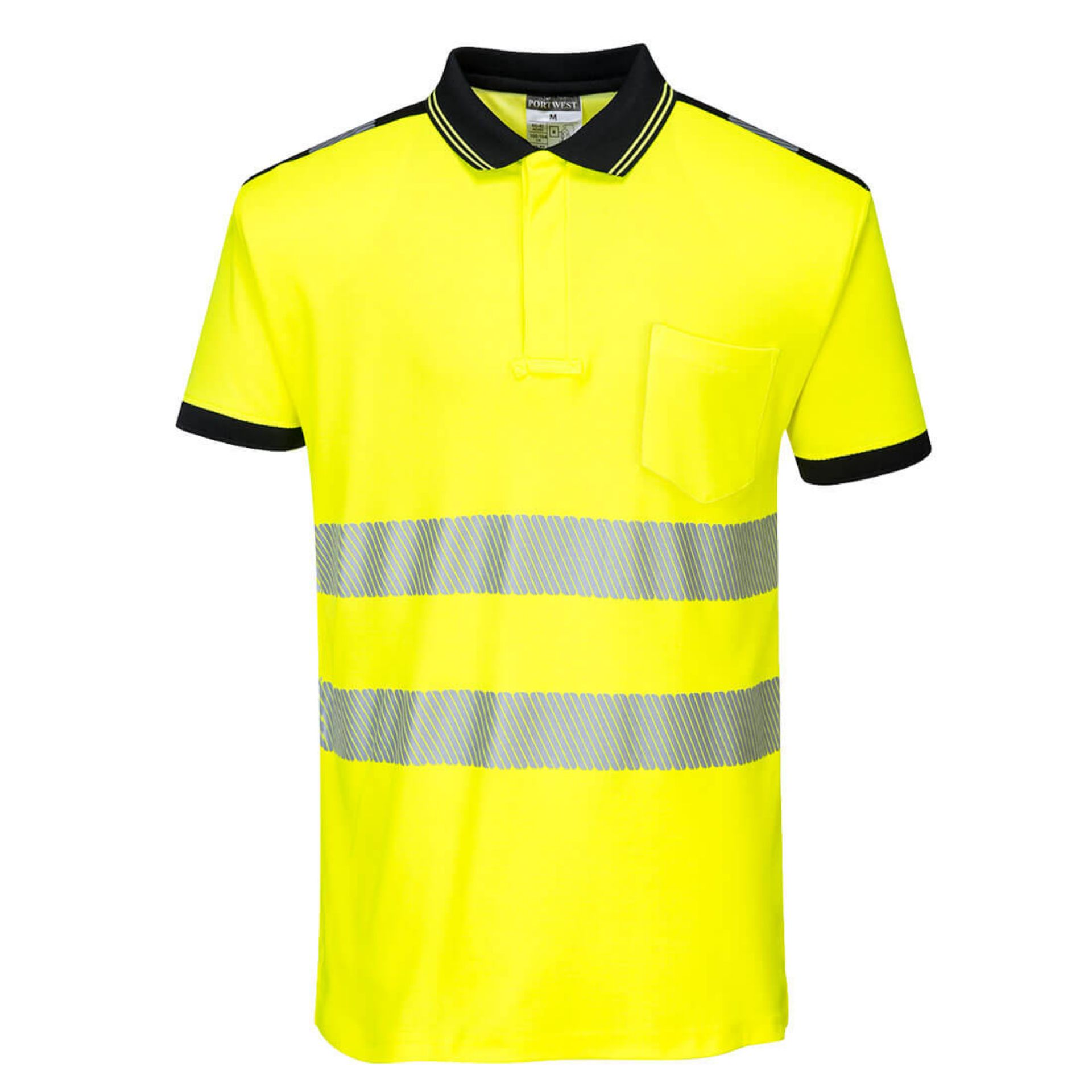 Picture of Portwest T180 PW3 Hi-Vis Short Sleeve Polo Shirt