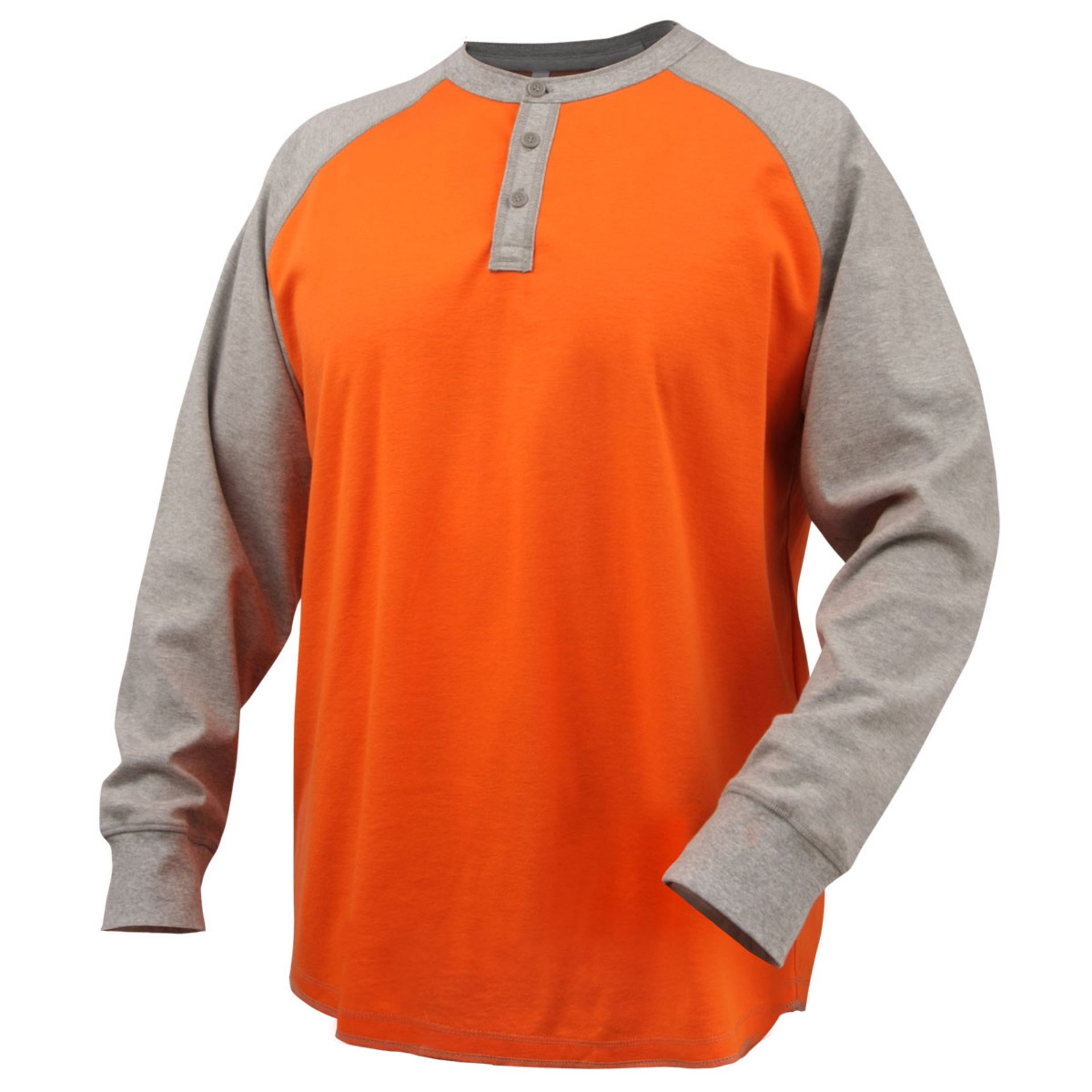 Picture of Black Stallion TF2520-GO 7 OZ FLAME-RESISTANT COTTON HENRY STYLE T-SHIRT - NFPA 2112, NFPA 70E