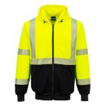 Picture of Portwest UB320 Hi-Vis Contrast Segmented Tape Zipped Hoodie