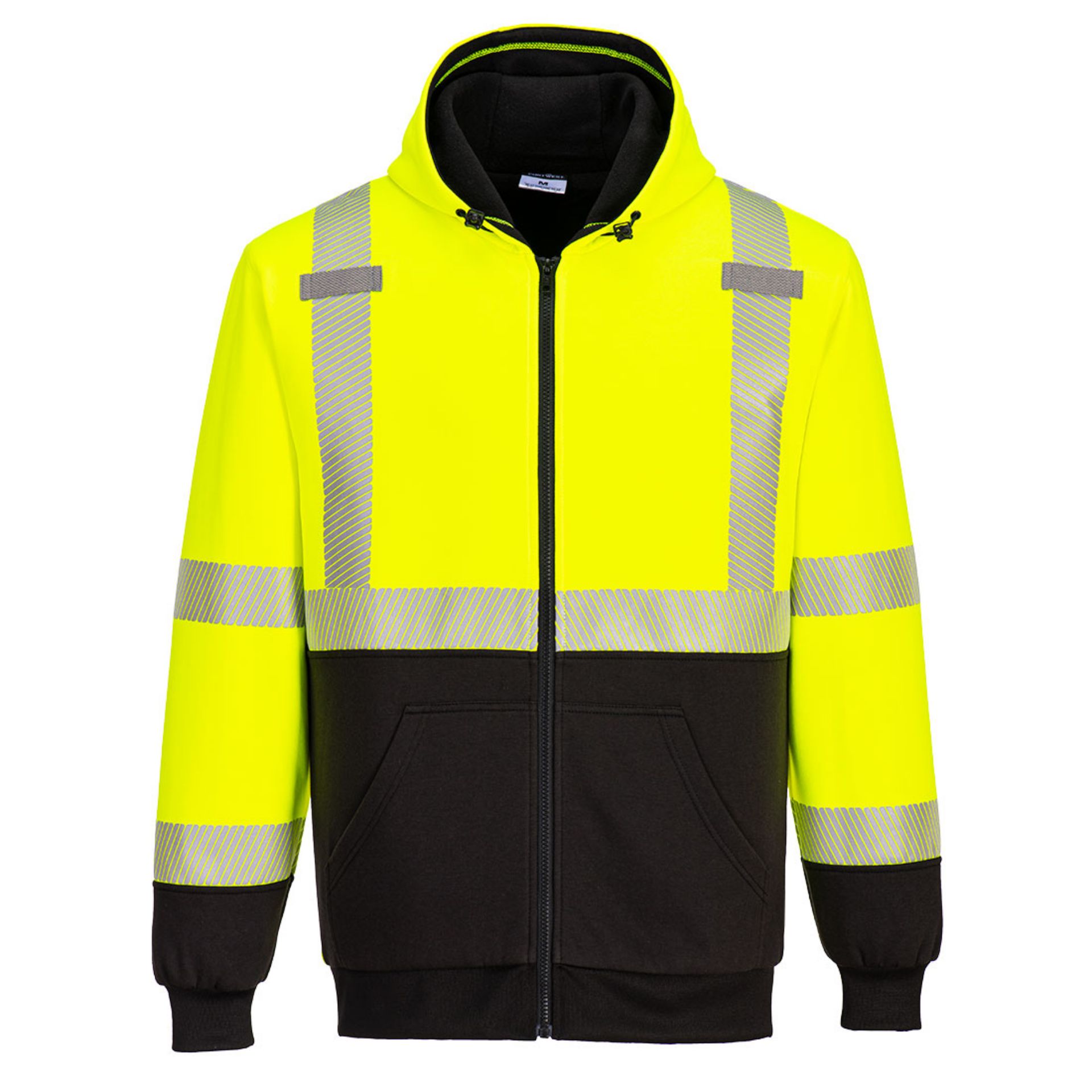 Picture of Portwest UB325 Hi-Vis Contrast Zipped Winter Hoodie