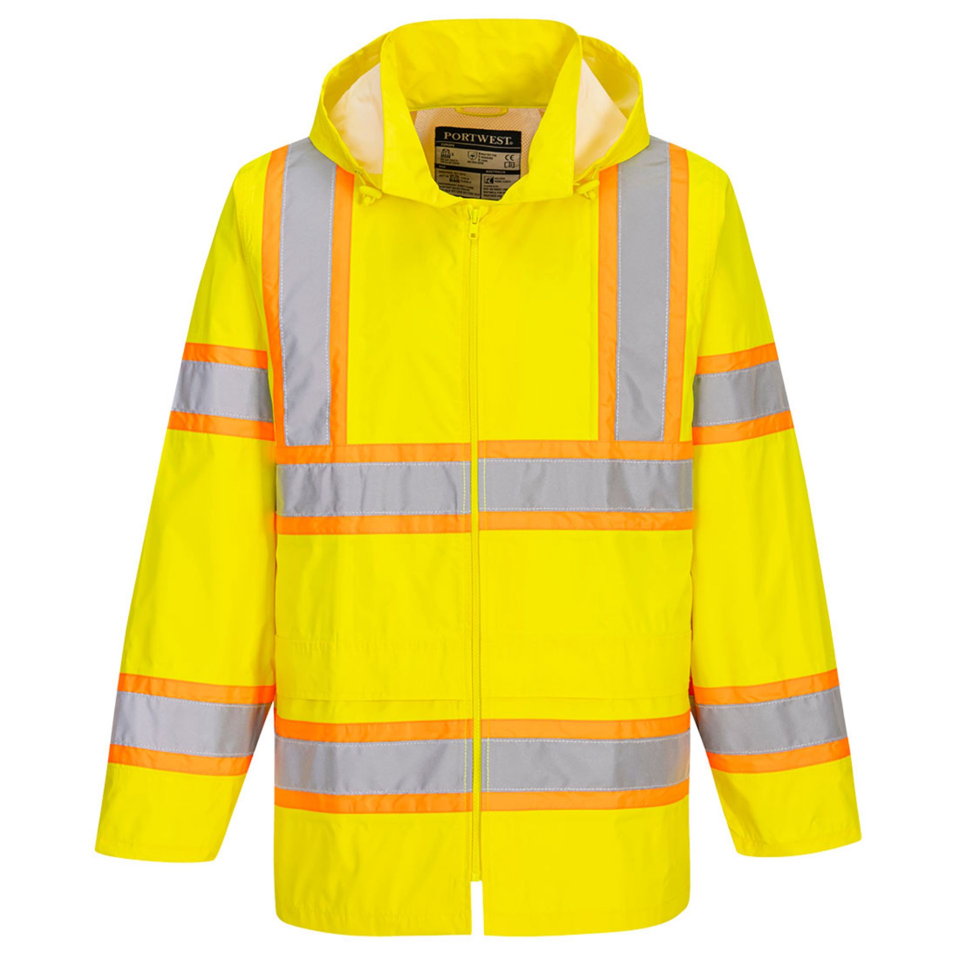 Picture of Portwest UH400 Hi-Vis Contrast Tape Rain Traffic Jacket