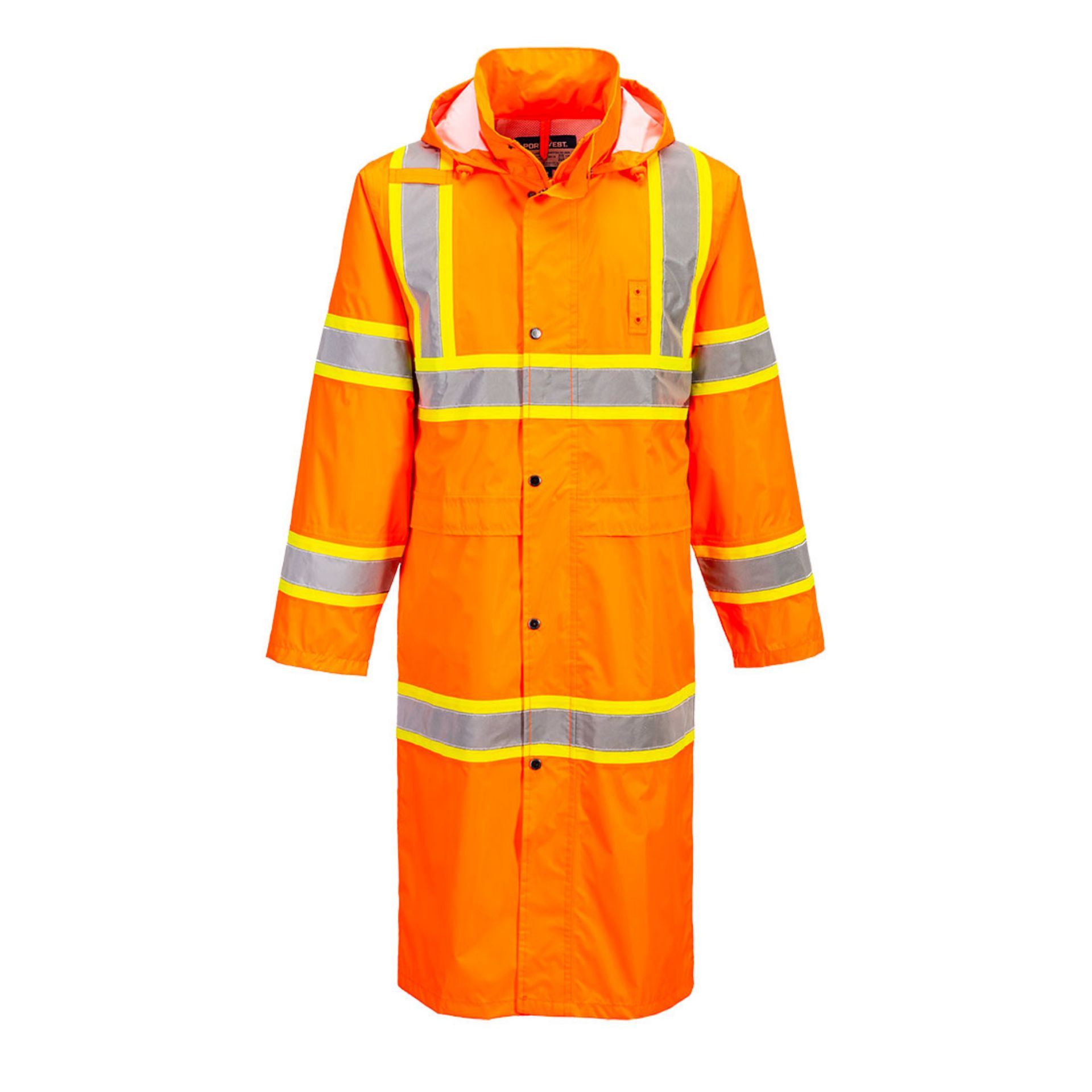 Picture of Portwest UH405 Hi-Vis Contrast Tape Rain Coat 48
