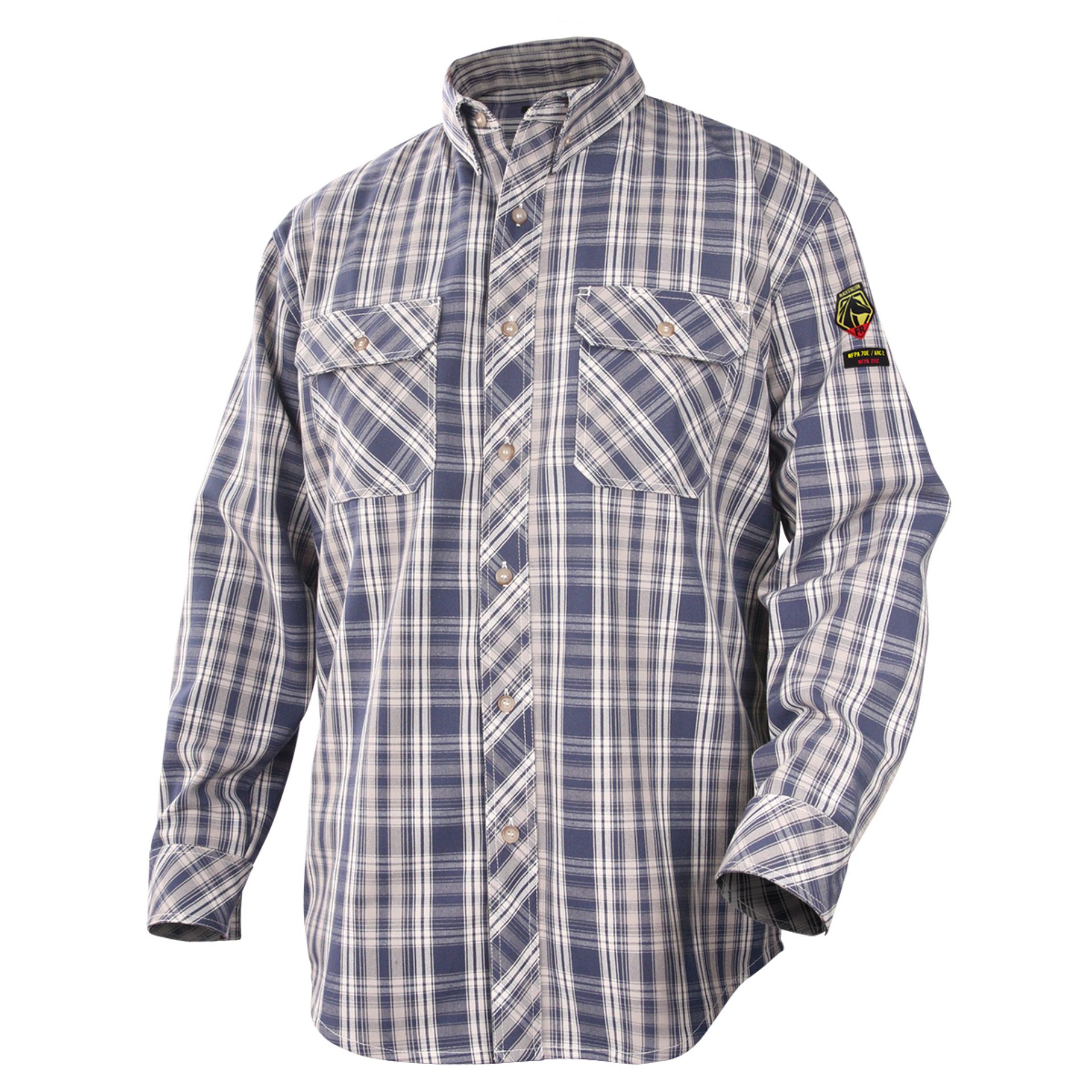 Picture of Black Stallion WF2110-PB WF2110-PB WORK SHIRT 7OZ