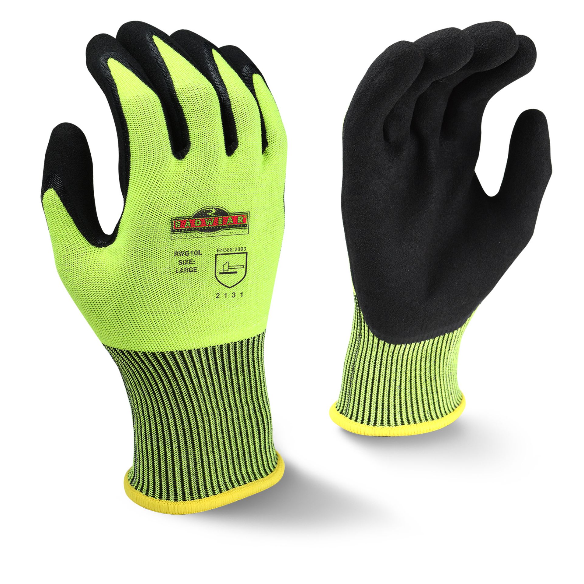 Picture of Radians RWG10 Radians RWG10 Radwear® Silver Series™ High Visibility Knit Dip Glove