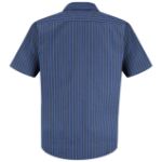 Picture of Red Kap® SP24-STRIPE Men's Short Sleeve Industrial Stripe Work Shirt
