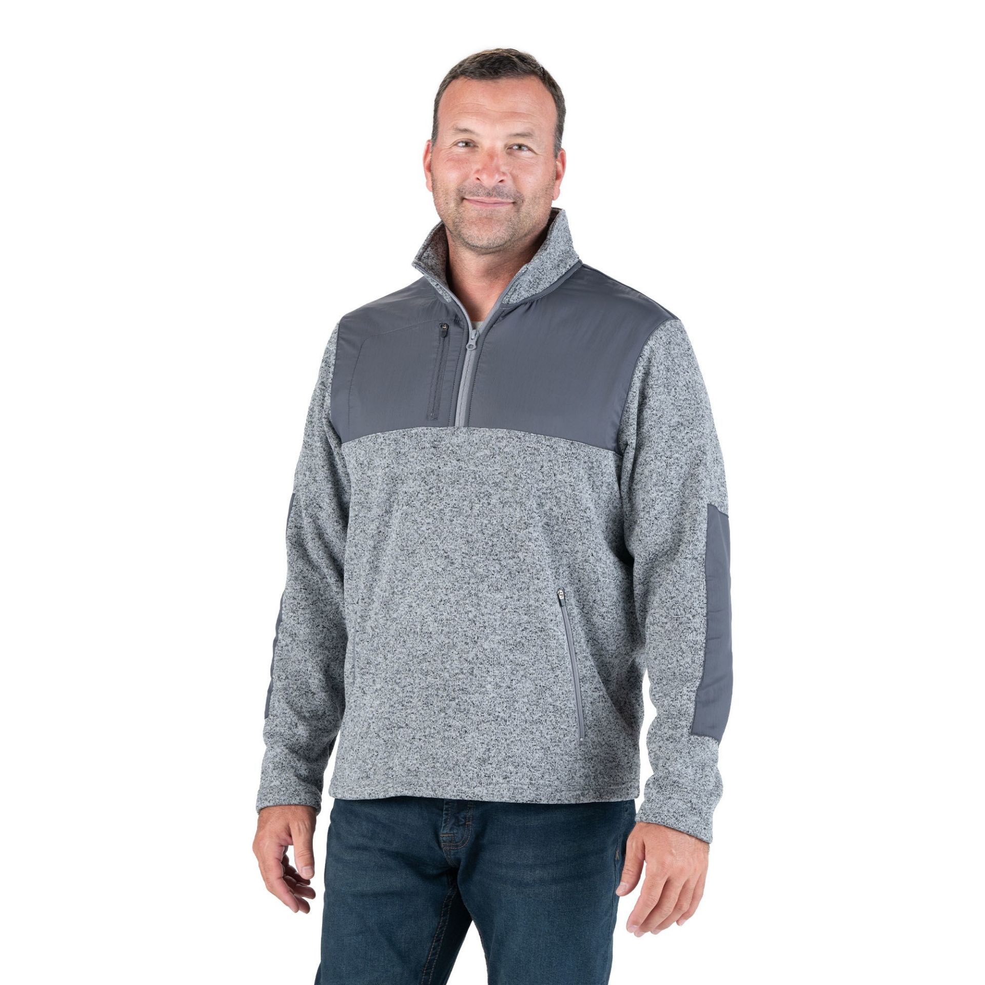 Picture of Berne  SP712 Flex Knit Quarter-Zip Sweater