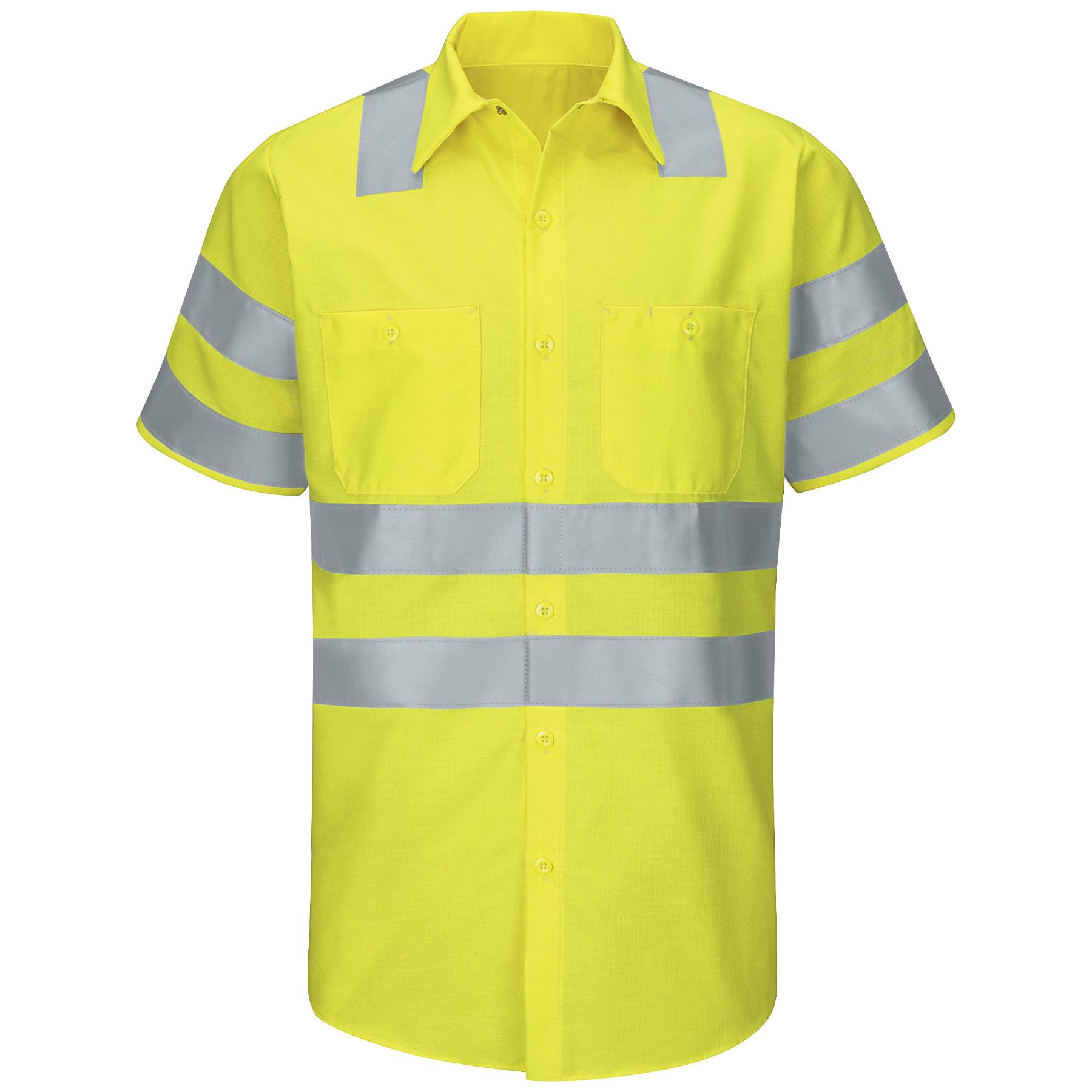 Red Kap® Men's Hi Vis Ripstop Work Shirt - Type R, Class 3