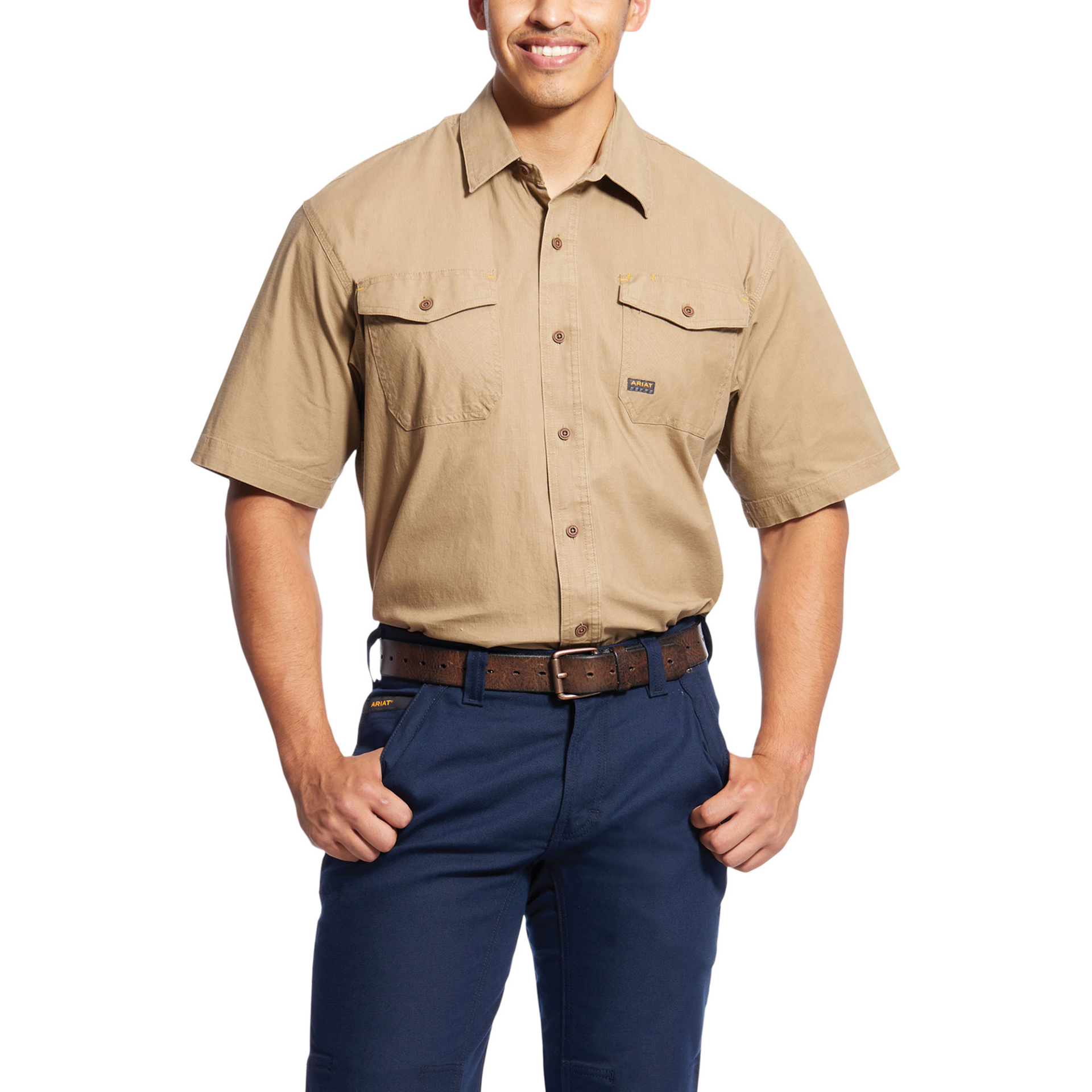 Picture of Ariat 10025391 REBAR MADE TOUGH DURASTR SS WRK SHRT