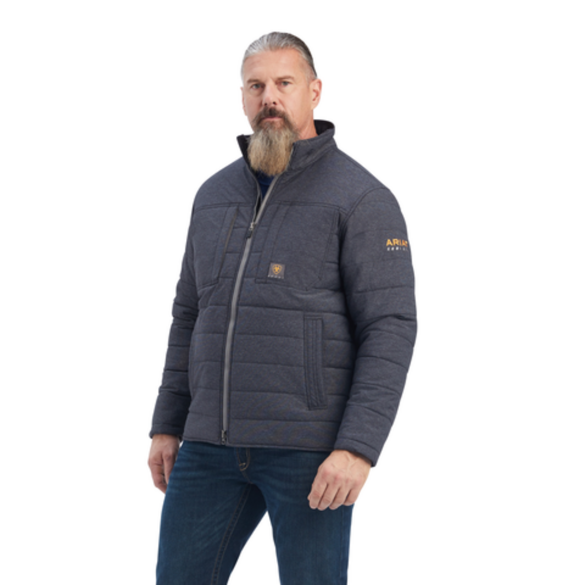 Picture of Ariat 10041581 REBAR VALIANT STRETCH CANVAS INS  JKT