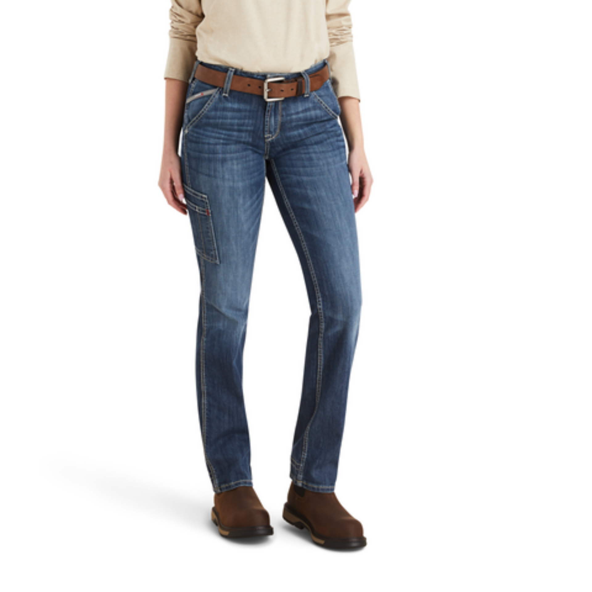 Picture of Ariat 10043155 FR PERFECT RISE DURALIGHT STRETCH CELL PHONE STRAIGHT JEAN
