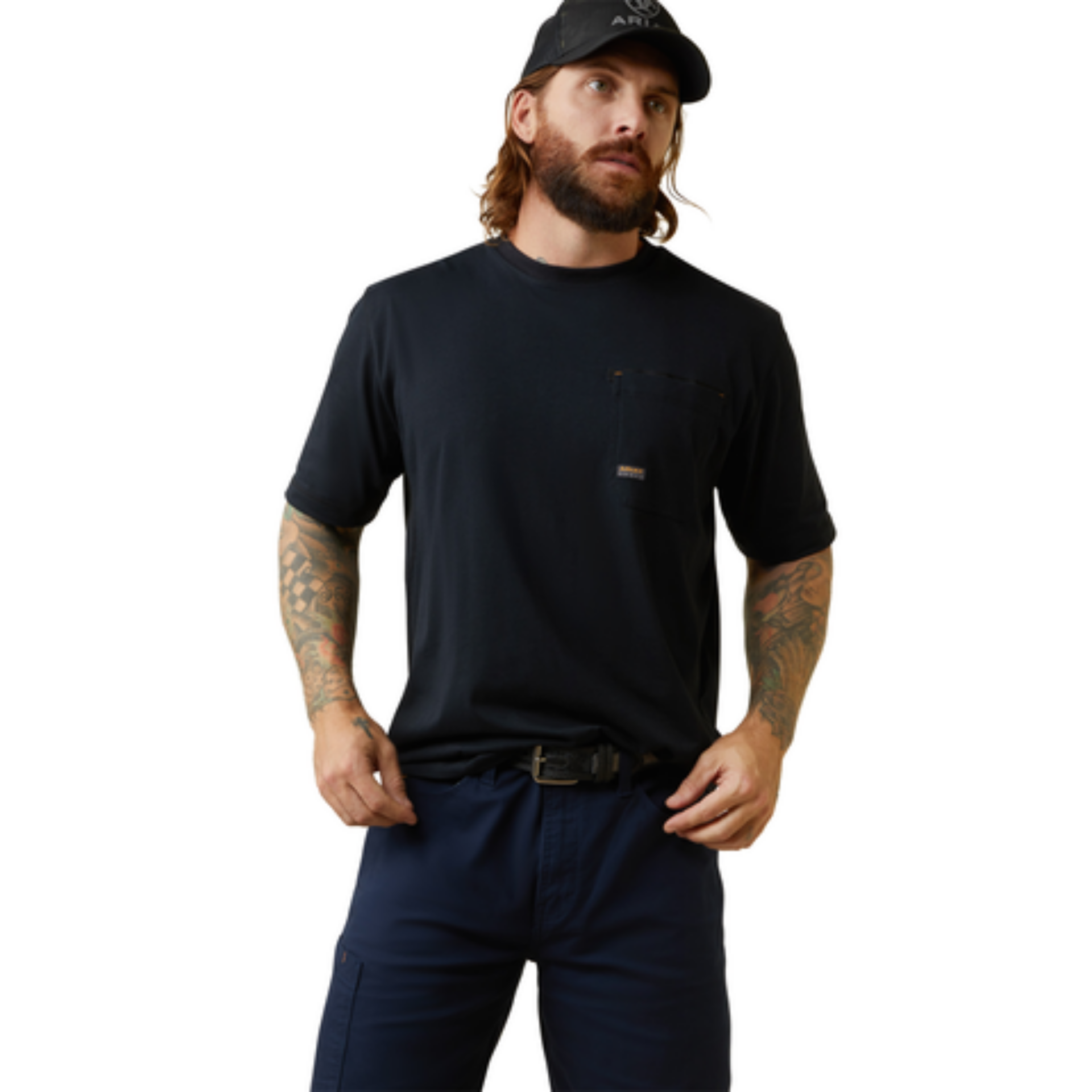 Picture of Ariat 10043633 REBAR WORKMAN BORN FOR THIS SS T-SHRT