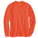 Picture of Carhartt 100494 Mens Force Relaxed Fit Lightweight Color Enhanced Long-Sleeve Pocket T-Shirt