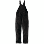 Picture of Carhartt 101626 Mens Flame Resistant Loose Fit Duck Insulated Bib Overall