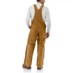 Picture of Carhartt 101627 Mens Flame Resistant Loose Fit Duck Bib Overall