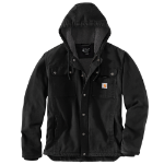 Picture of Carhartt 103826 Mens Relaxed Fit Washed Duck Sherpa-Lined Utility Jacket