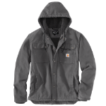 Picture of Carhartt 103826 Mens Relaxed Fit Washed Duck Sherpa-Lined Utility Jacket