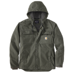 Picture of Carhartt 103826 Mens Relaxed Fit Washed Duck Sherpa-Lined Utility Jacket