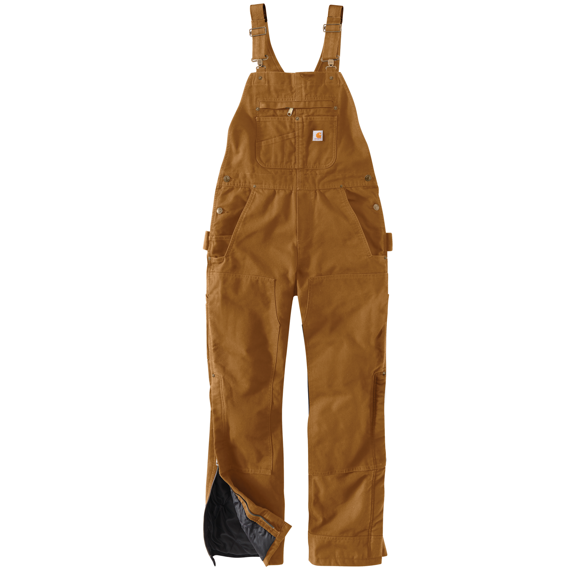 Picture of Carhartt 104049 Womens Relaxed Fit Washed Duck Insulated Bib Overall