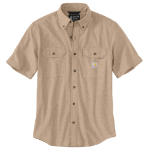 Picture of Carhartt 104369 Mens Loose Fit Midweight Chambray Short-Sleeve Shirt