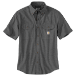 Picture of Carhartt 104369 Mens Loose Fit Midweight Chambray Short-Sleeve Shirt