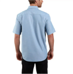Picture of Carhartt 104369 Mens Loose Fit Midweight Chambray Short-Sleeve Shirt