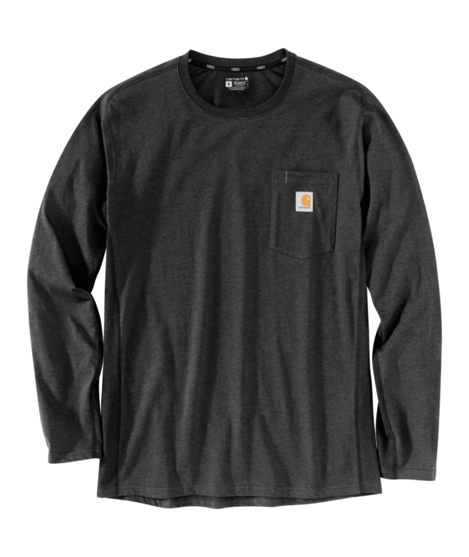 Picture of Carhartt 104617 Mens Force Relaxed Fit Midweight Long-Sleeve Pocket T-Shirt